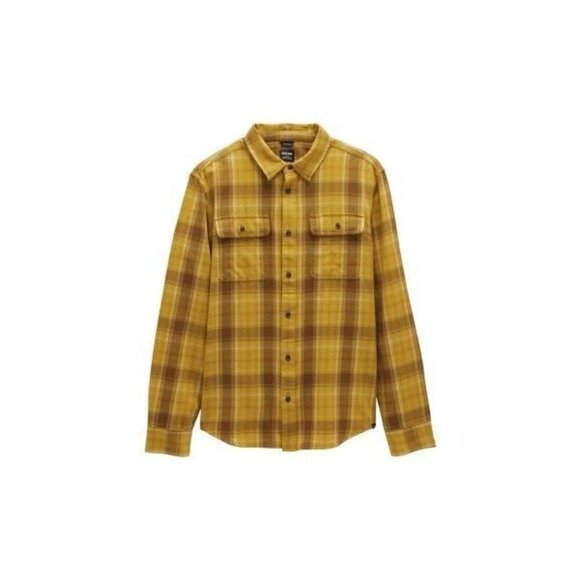 Prana Edgewater Shirt Slim Fit flannel plaid shirt medium color Morro MSRP $79 - Picture 1 of 7